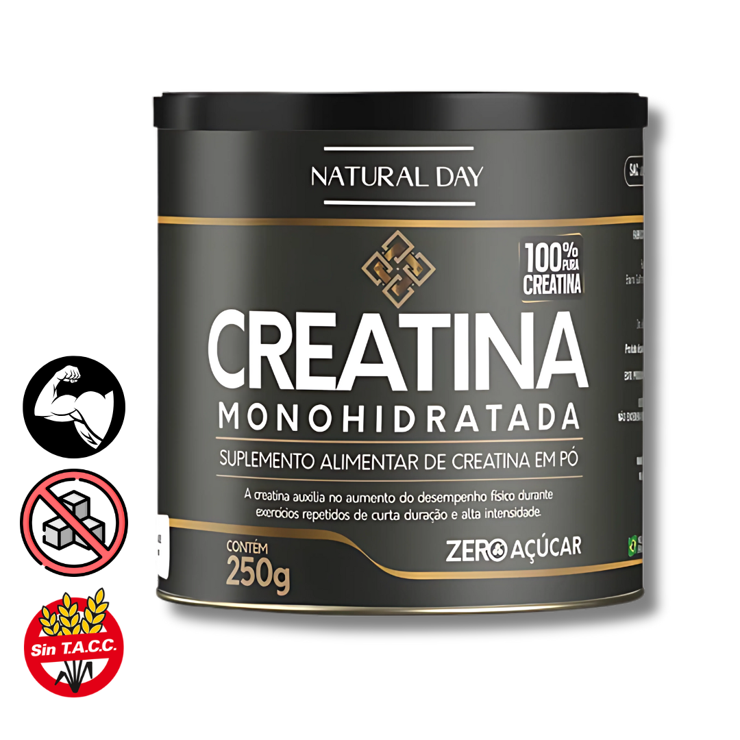 Creatina Monohidratada 100% x 250gr - Natural Day