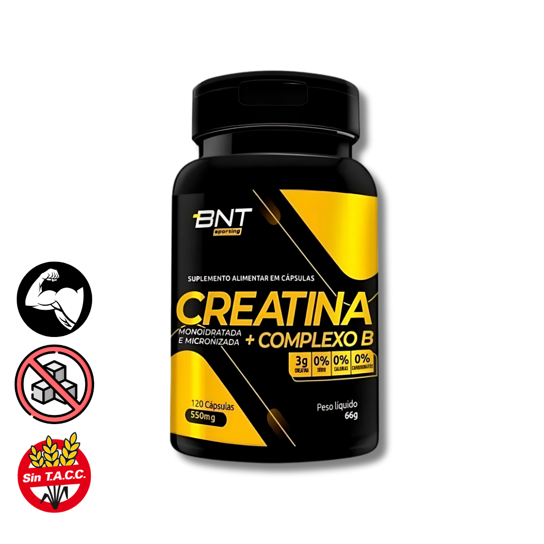 Creatina + Complejo B x 120 Capsulas - BNT