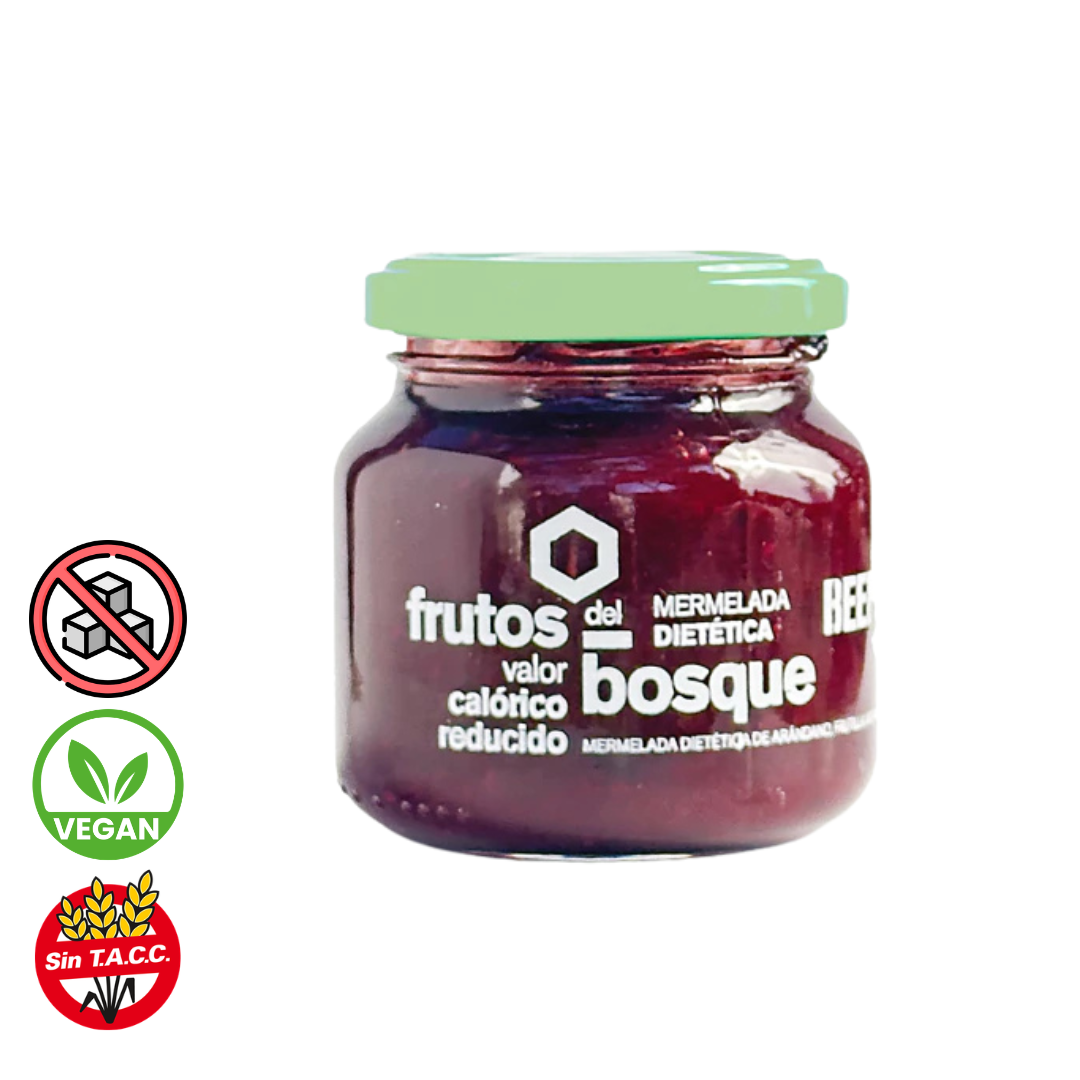 Mermelada Dietetica s/Azucar de Frutos del Bosque x 240g - Beepure