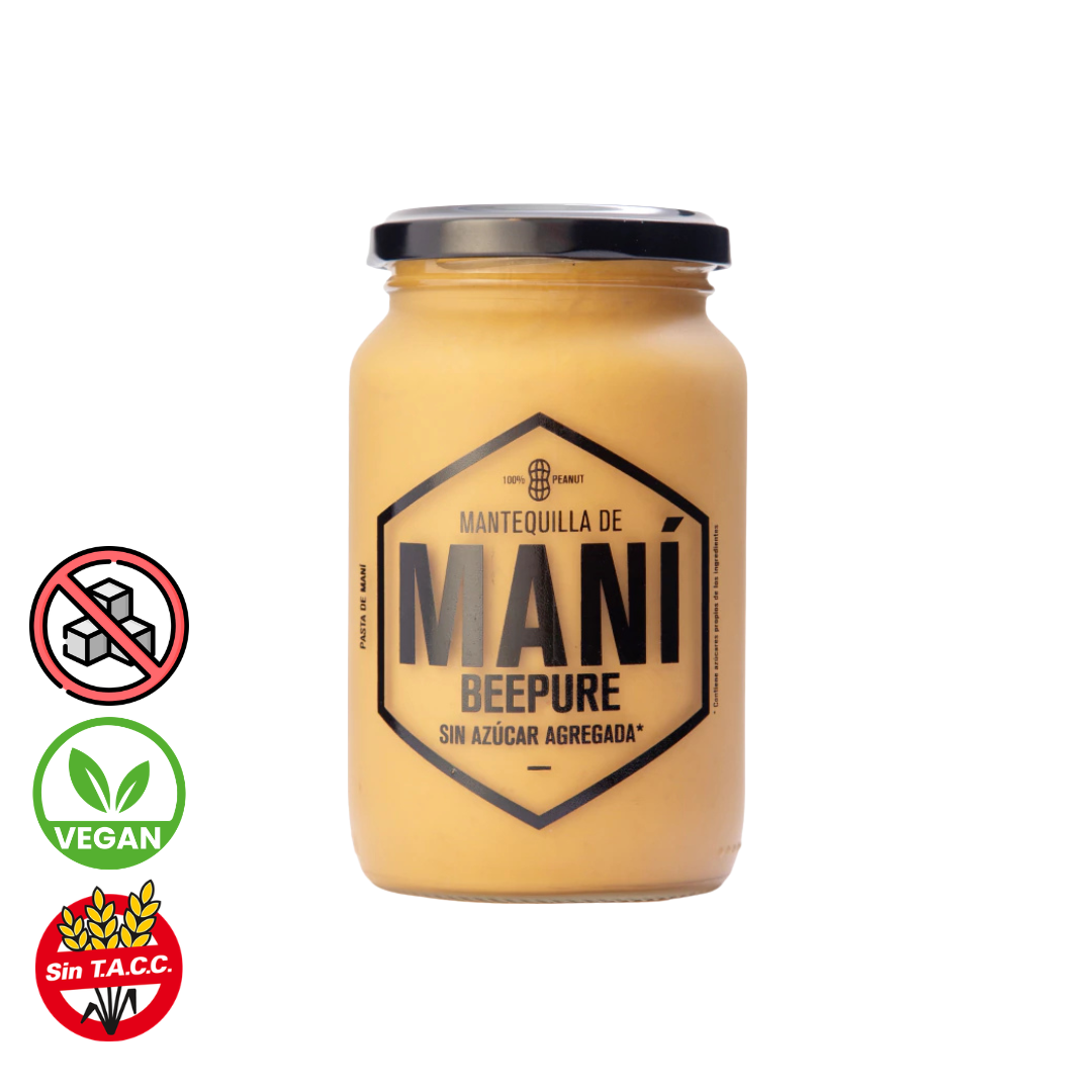 Mantequilla de Mani sin Azúcar x 400g - Beepure