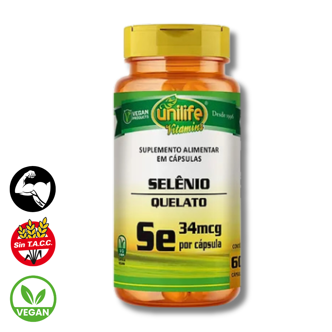 Selenio Quelato x 60 capsulas - Unilife