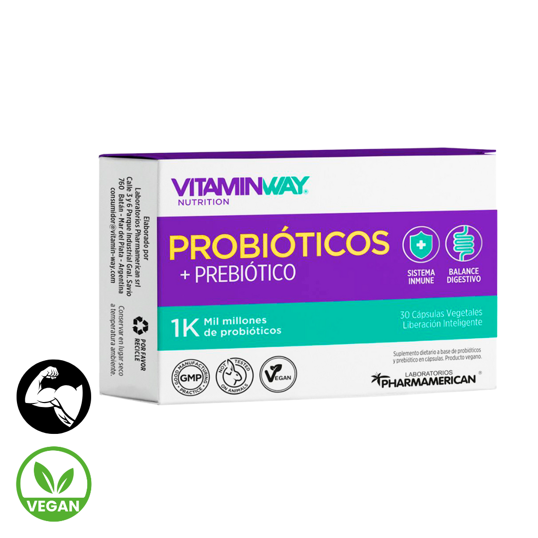 2x1 Probiótico + Prebiotico x 30 capsualas - VitaminWay