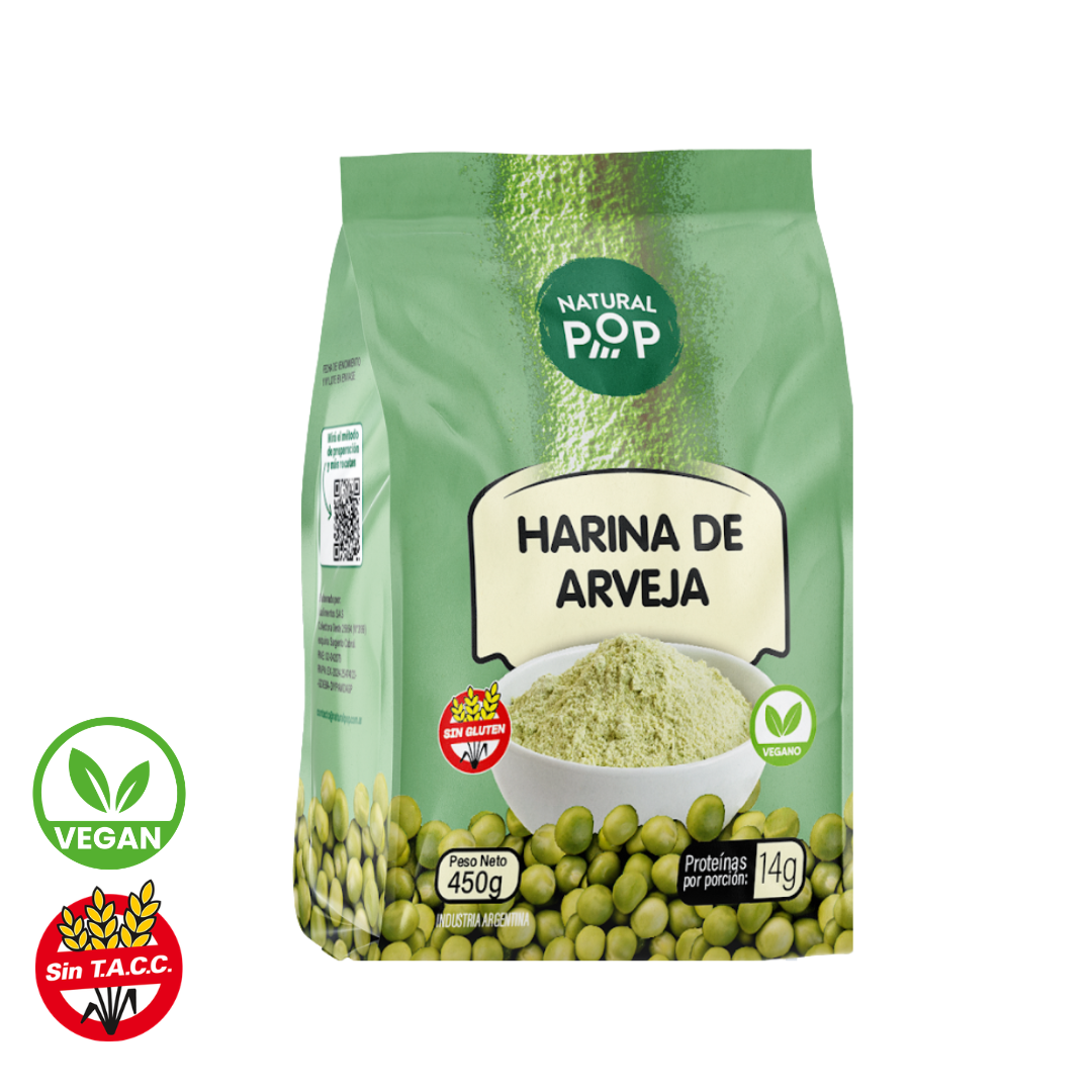 Harina de Arveja x 450g - Natural Pop
