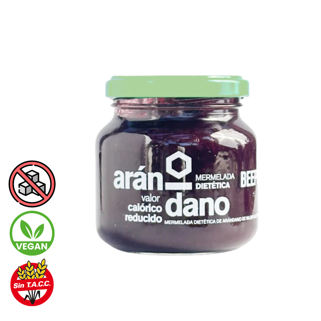 Mermelada Dietetica s/Azucar de Arandano x 240g - Beepure