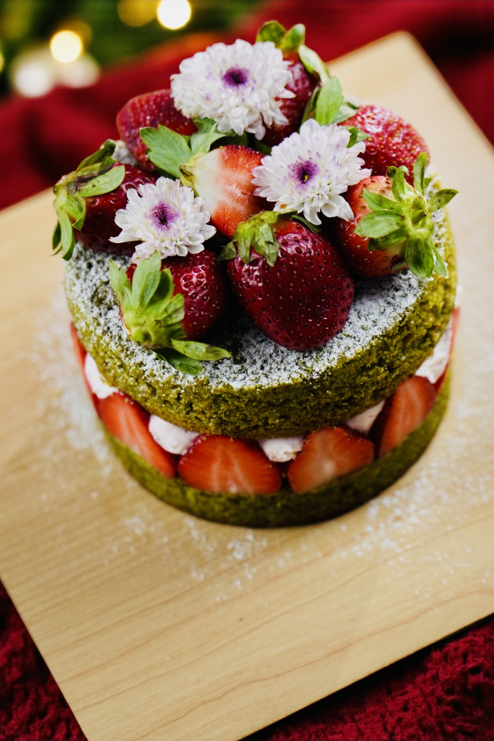Matcha Strawberry Shortcake
