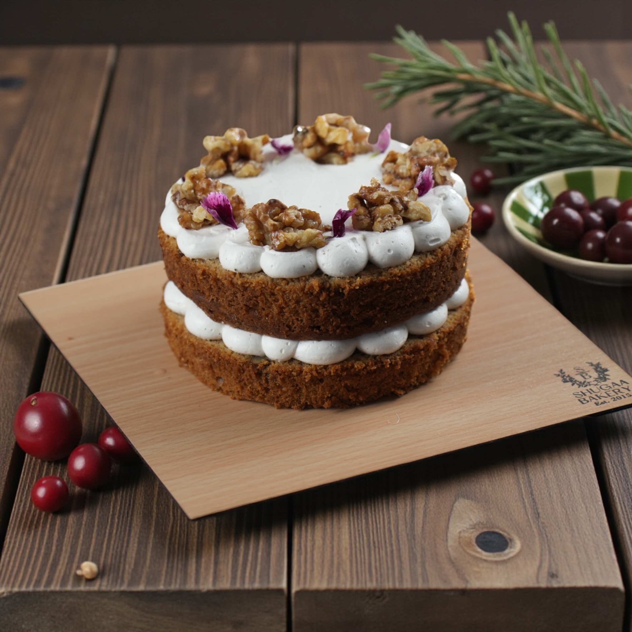 Carrot Walnut Layer Cake