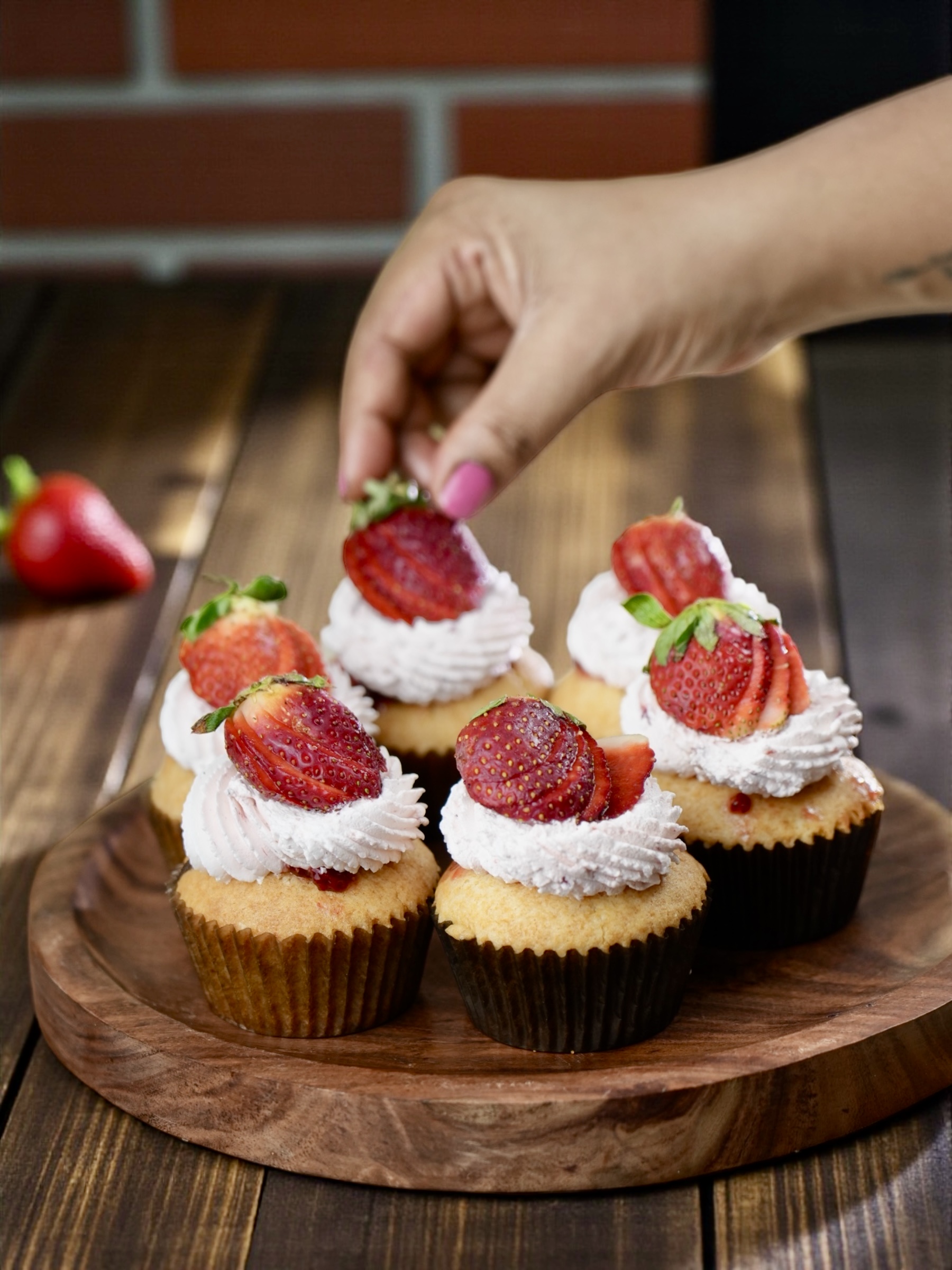 Strawberry Vanilla Cupcakes