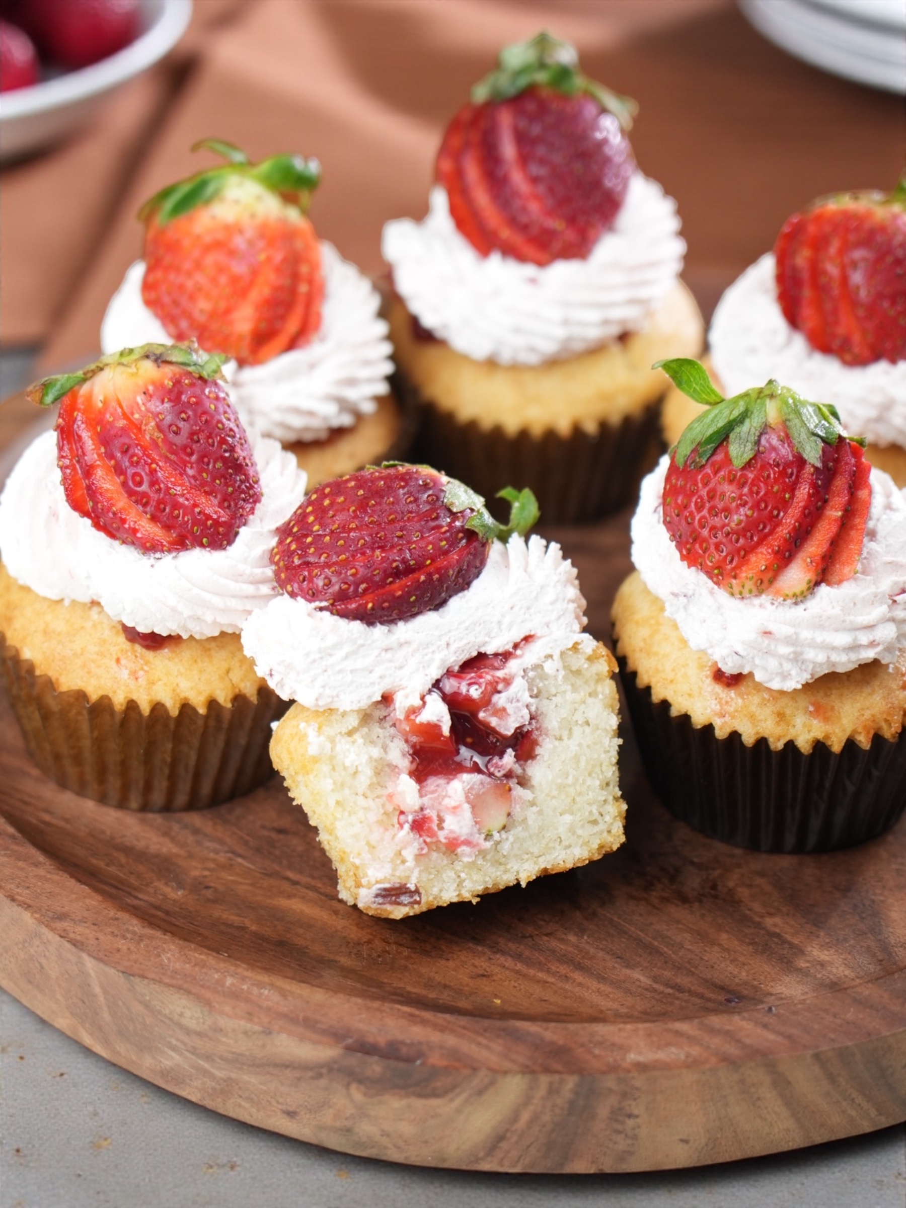 Strawberry Vanilla Cupcakes