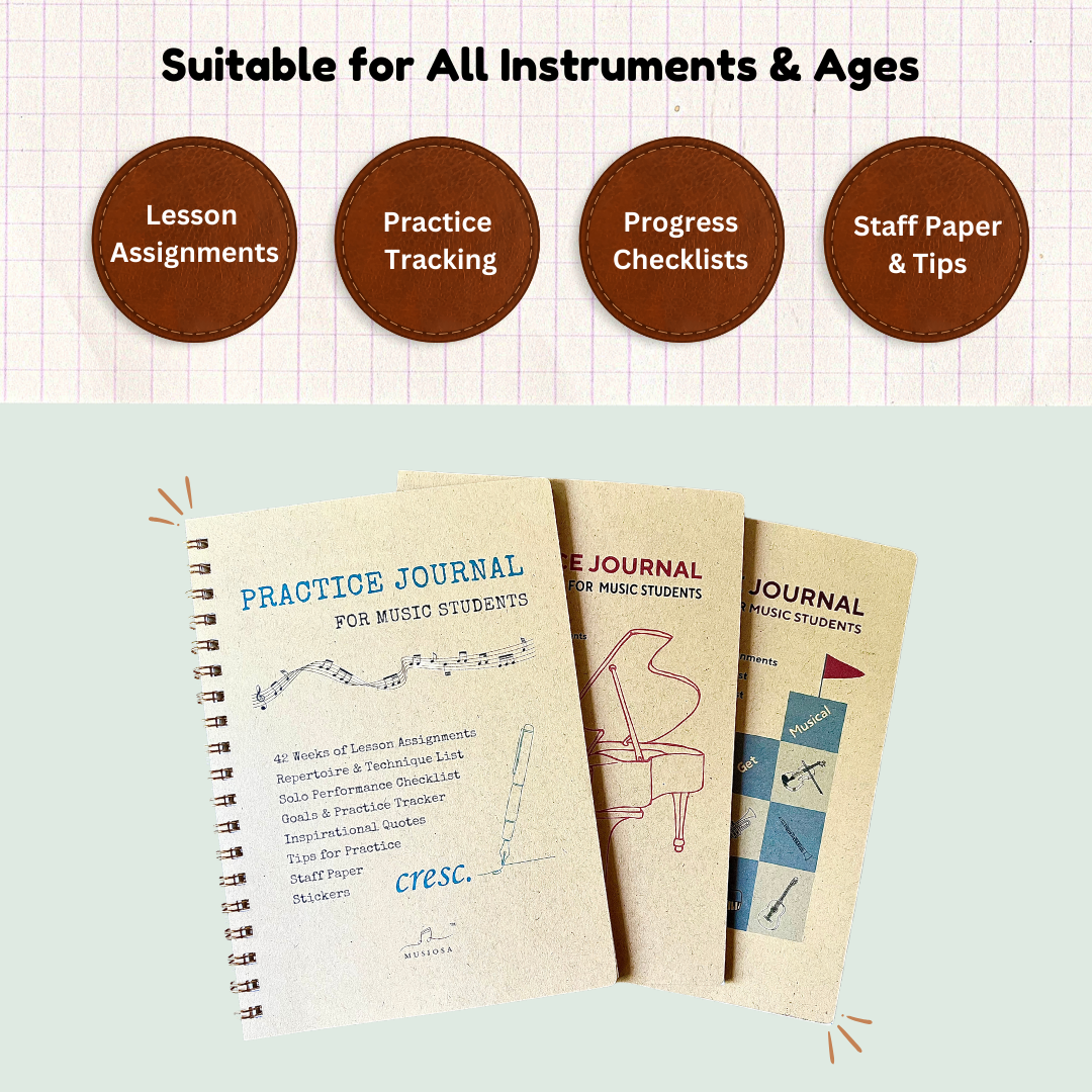 Practice Journal for Music Students