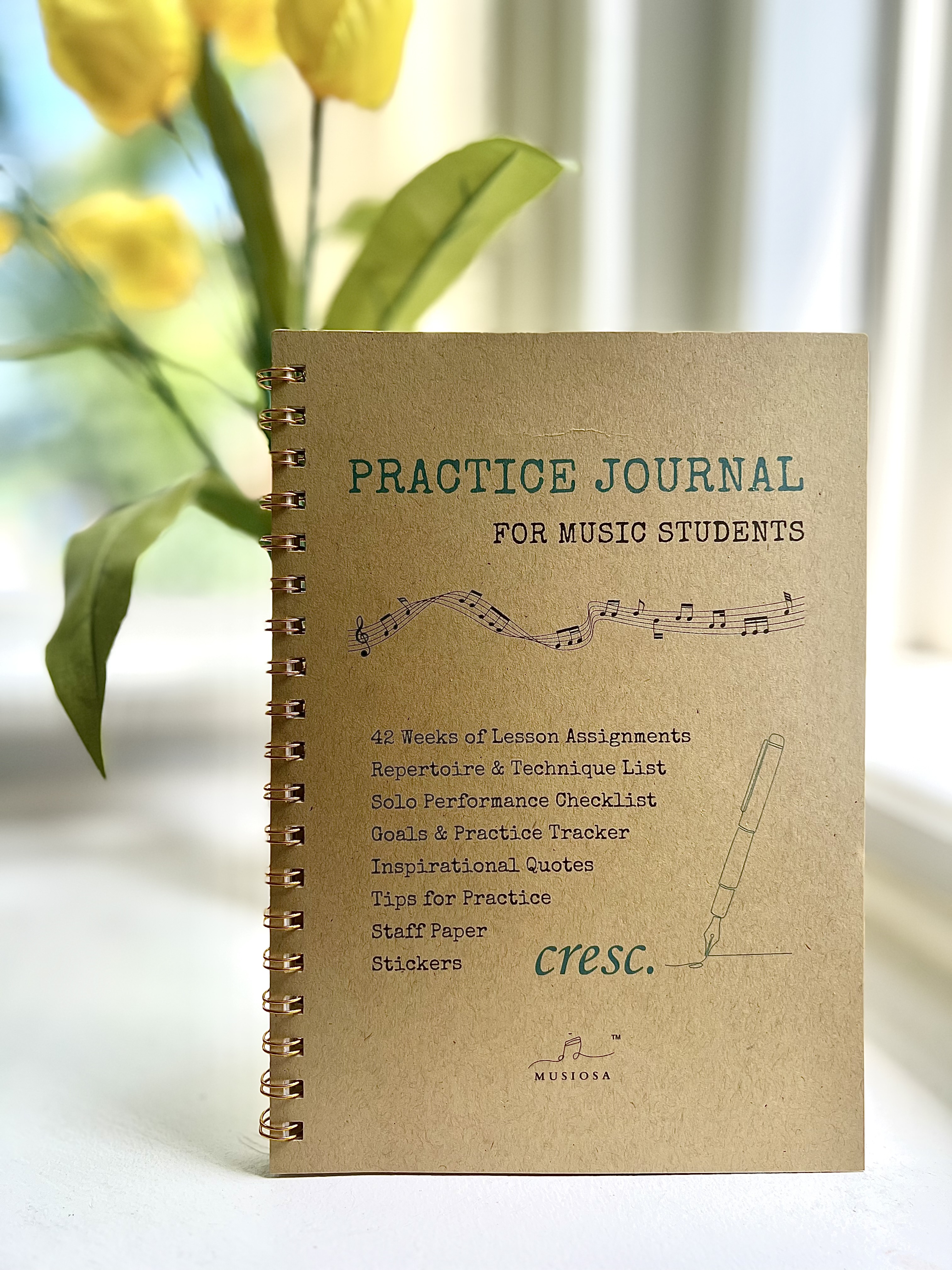 Practice Journal for Music Students