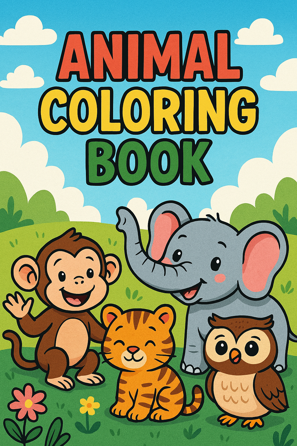 πΎ Animal Coloring Book for Kids (Printable PDF)