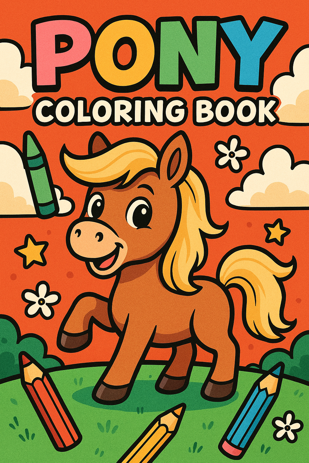 π΄ Pony Coloring Book for Kids (Printable PDF)