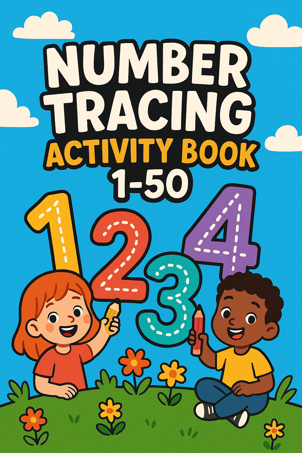 π’ Number Tracing Activity Book 1β50 (Printable PDF)