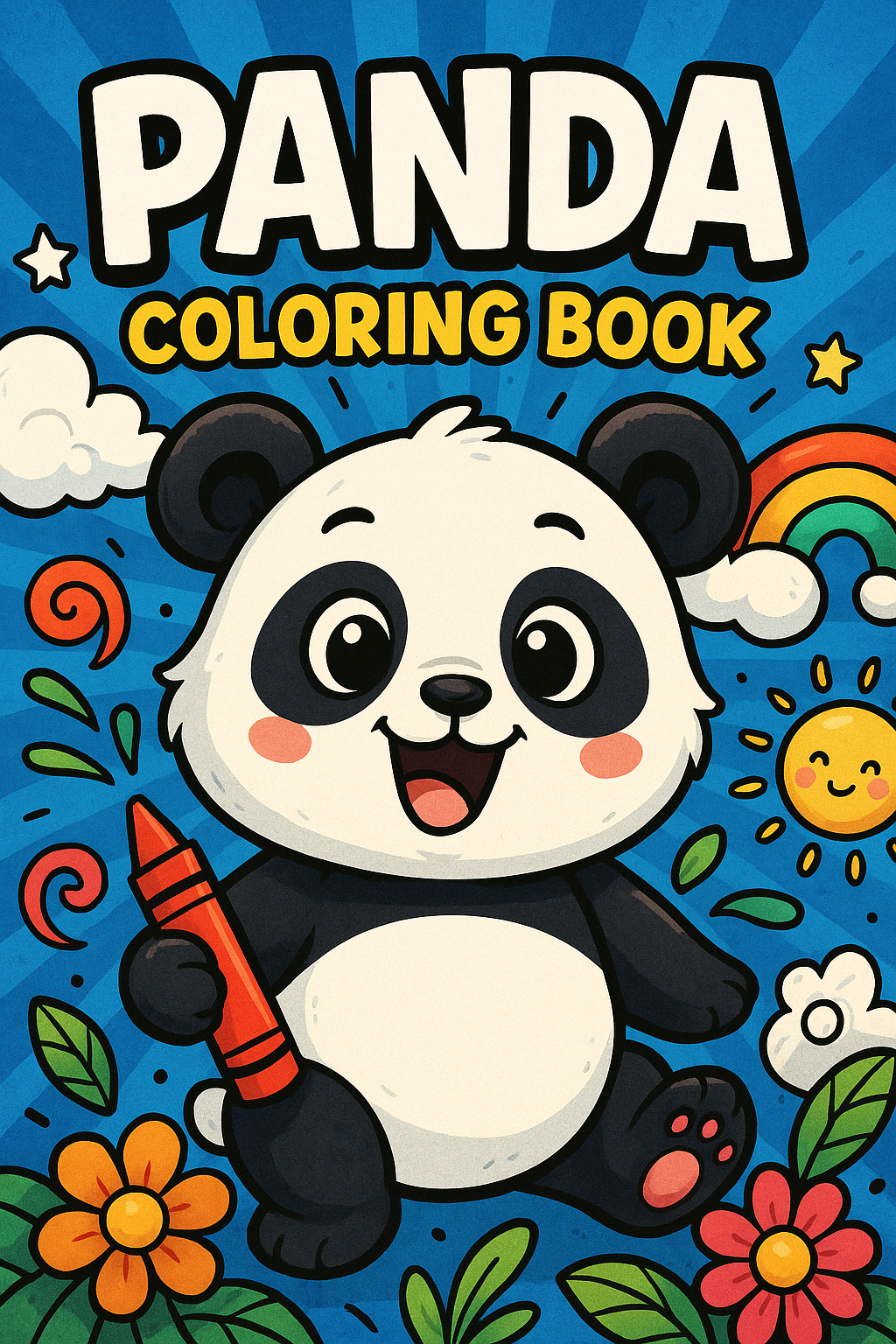 🐼 Panda Coloring Book for Kids (Printable PDF)
