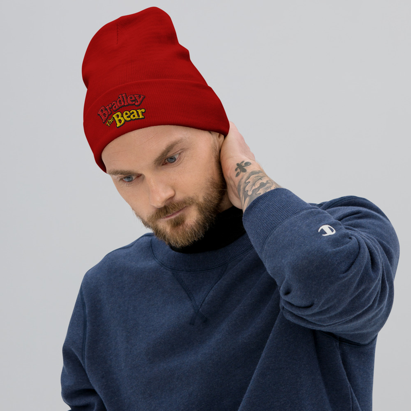 Bradley the Bear Logo Embroidered Beanie
