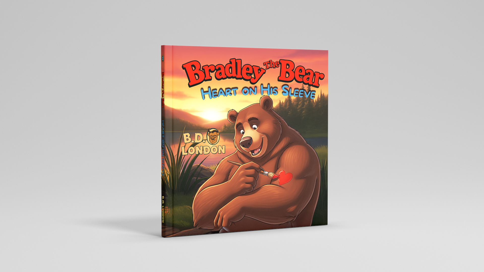 Bradley the Bear Heart on His Sleeve
