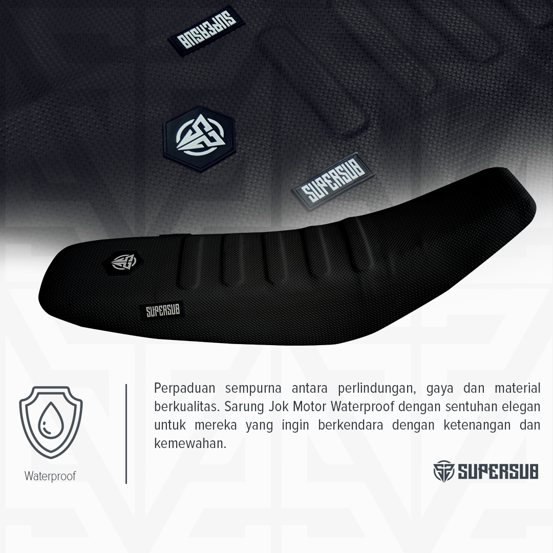 Seat Cover Supersub Waterproof Black