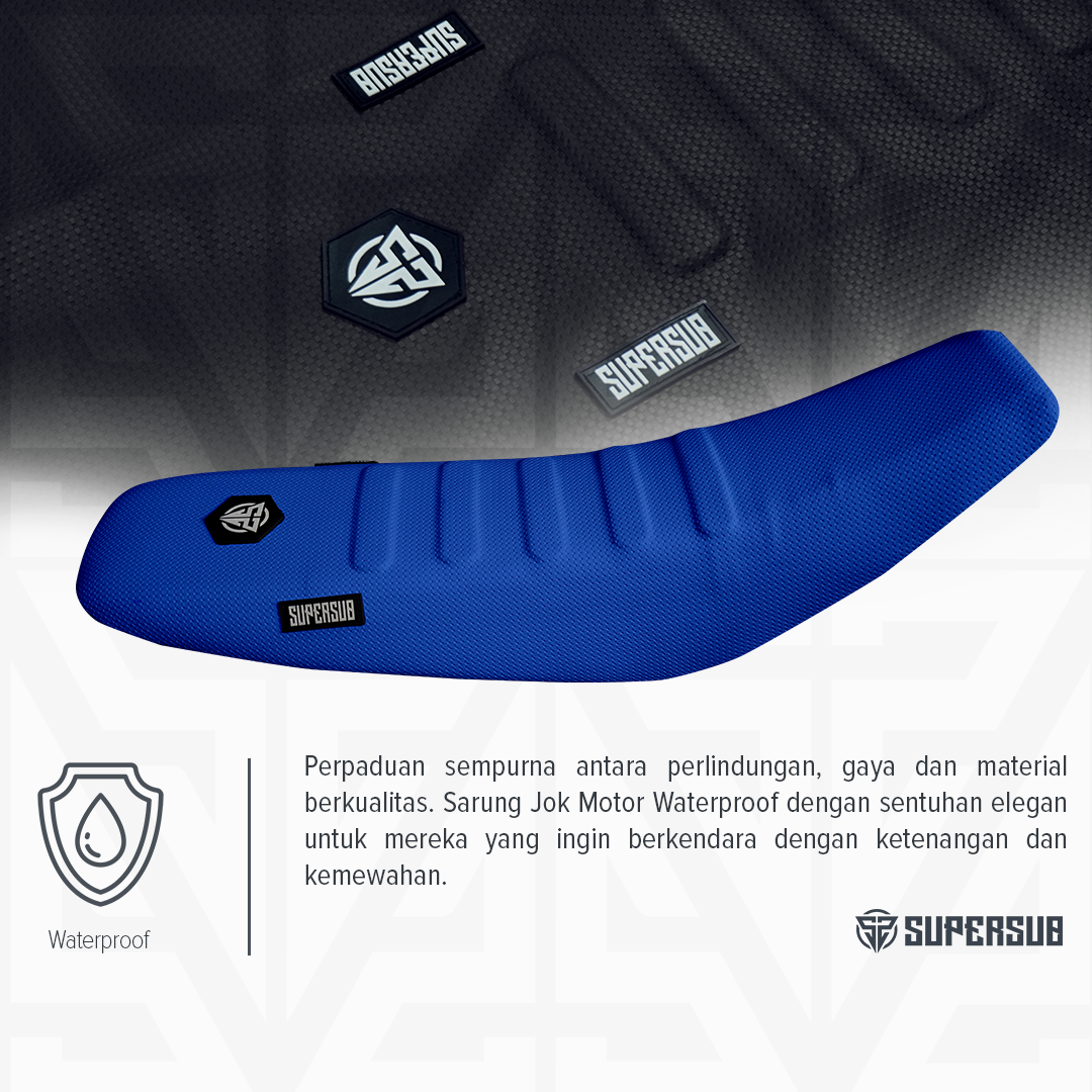 Seat Cover Supersub Waterproof Blue
