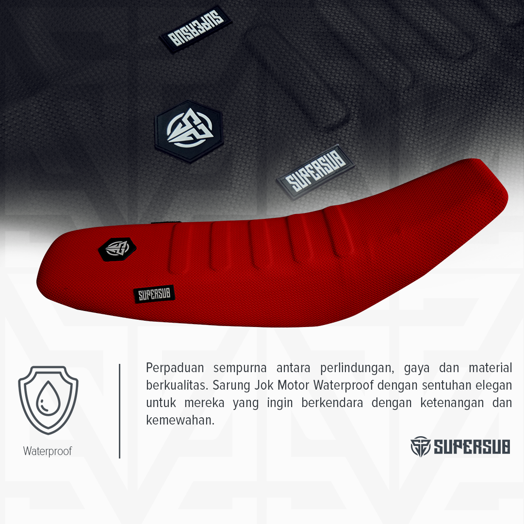 Seat Cover Supersub Waterproof Red
