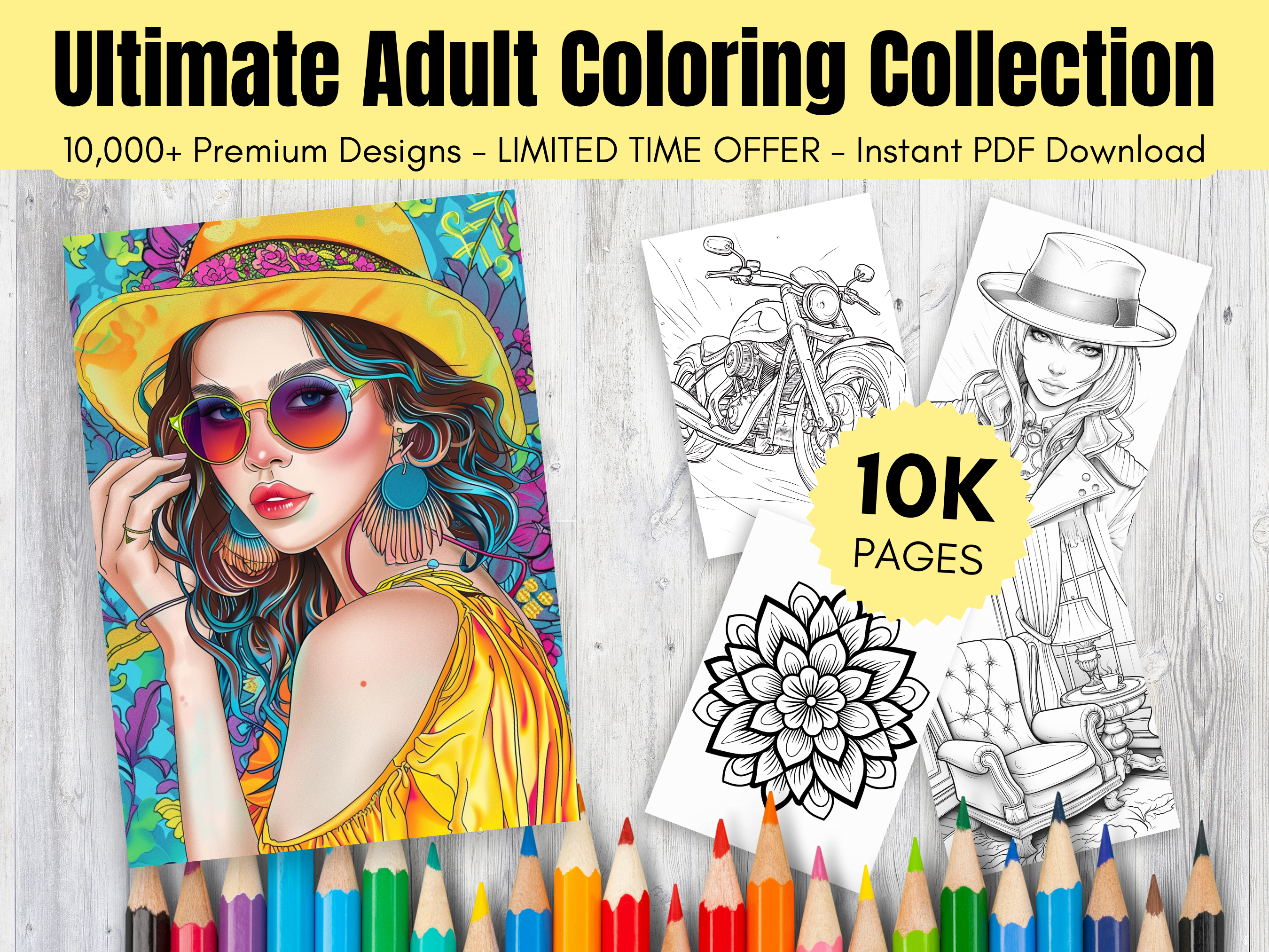10,000+ Coloring Pages for Adults