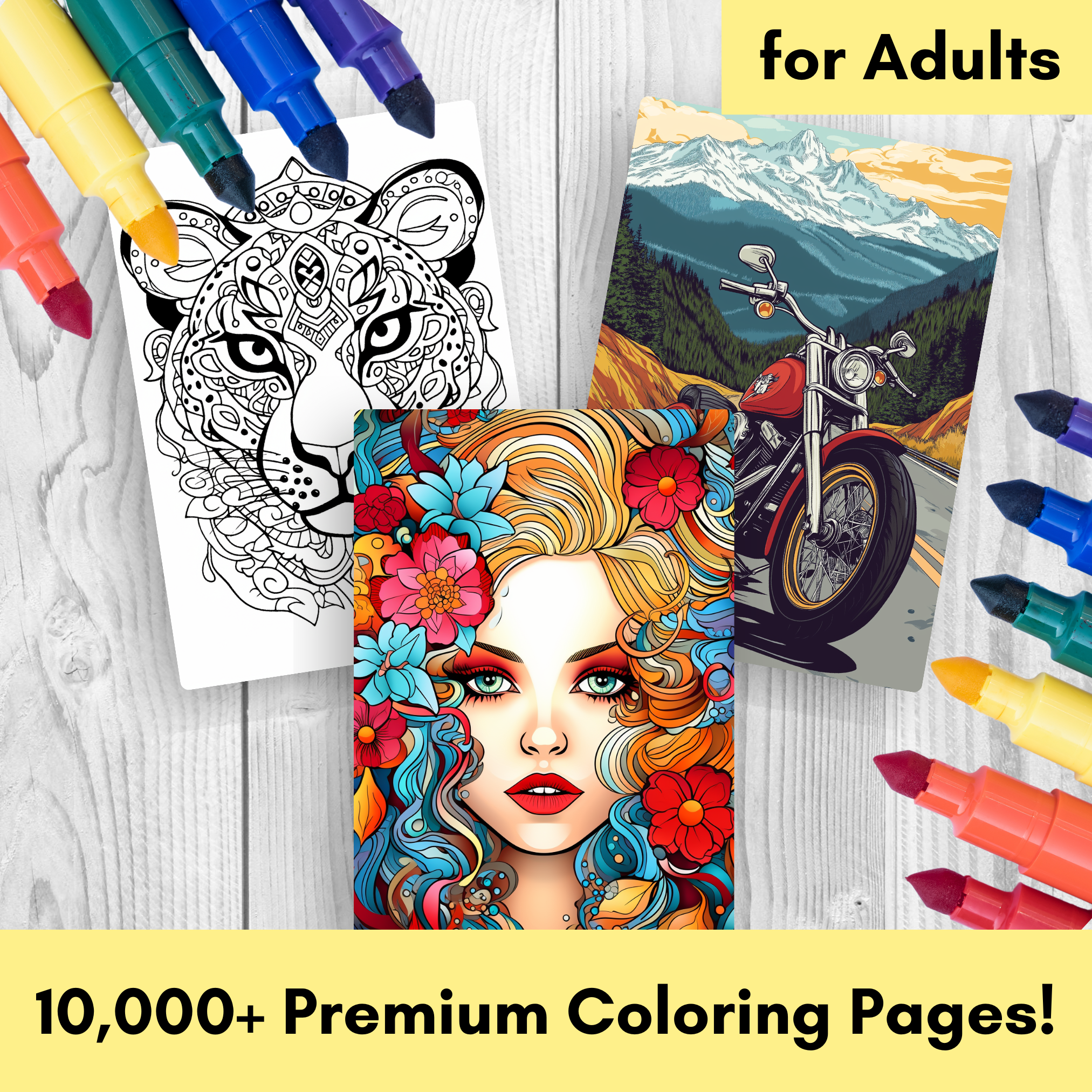 10,000+ Coloring Pages for Adults
