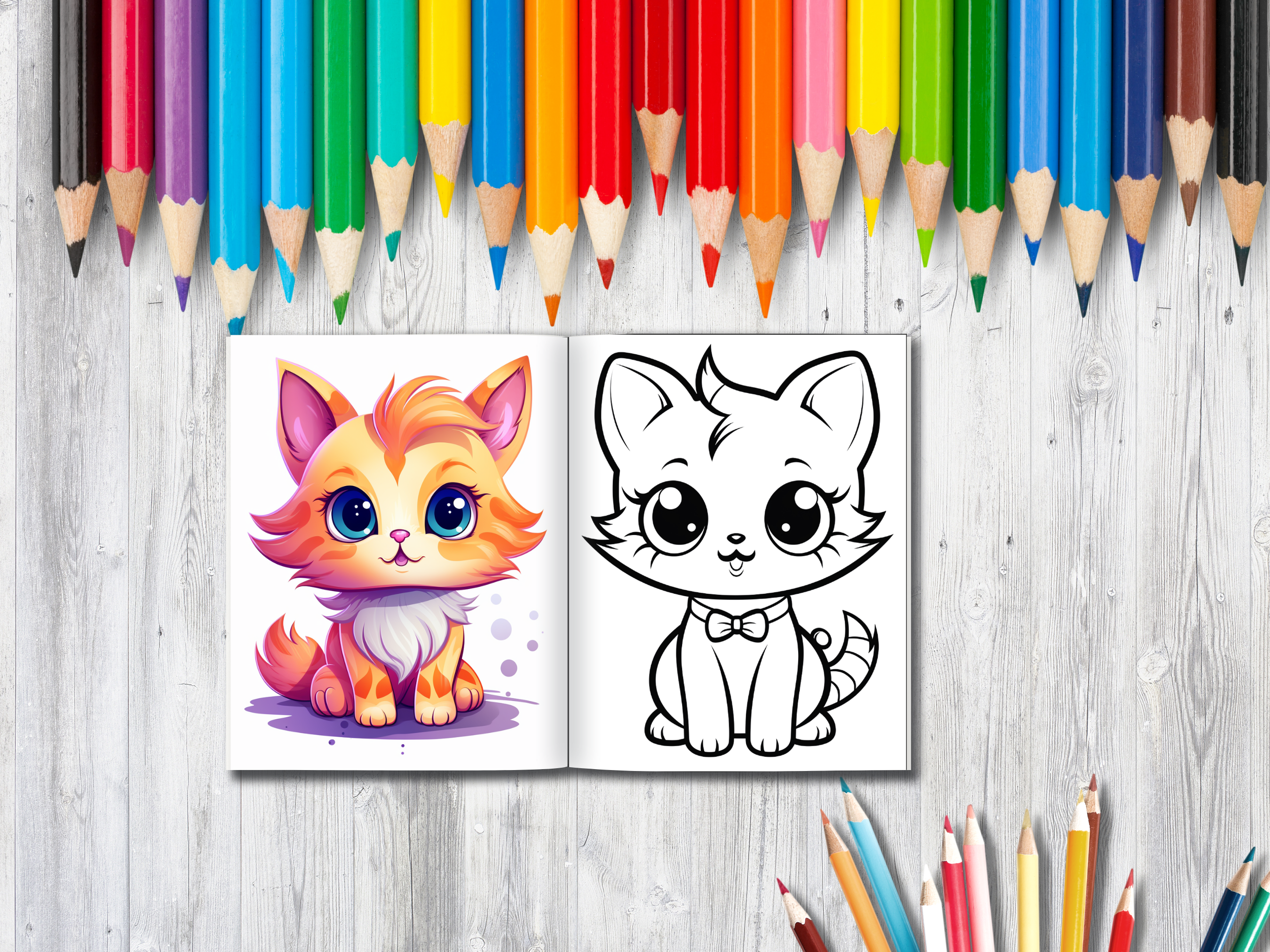 200 Cute Cats Coloring Pages