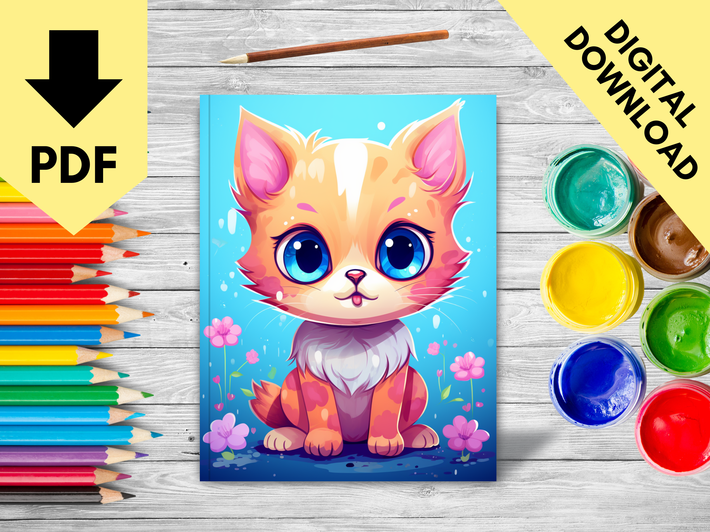 200 Cute Cats Coloring Pages