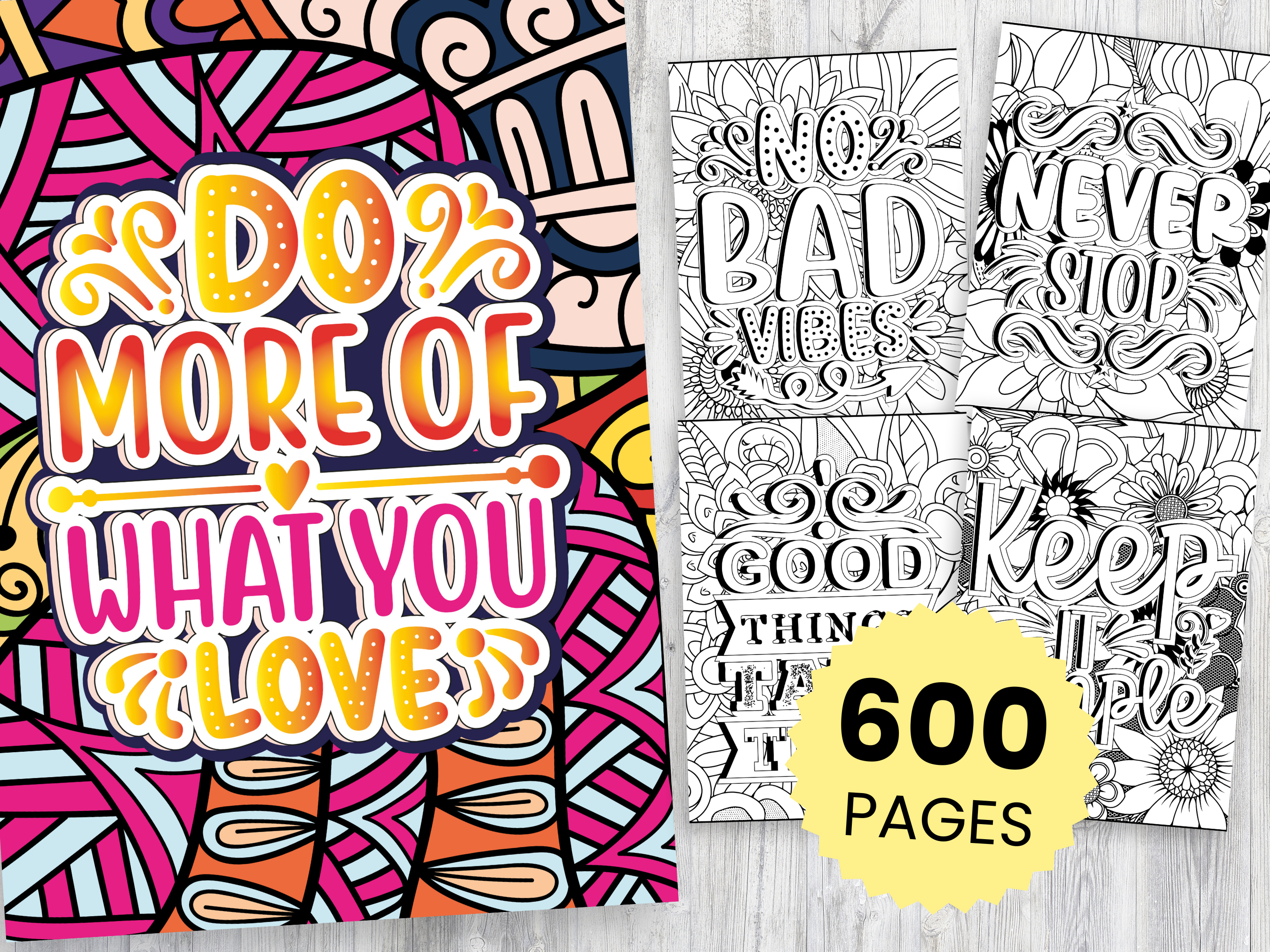 600 Quotes Coloring Pages