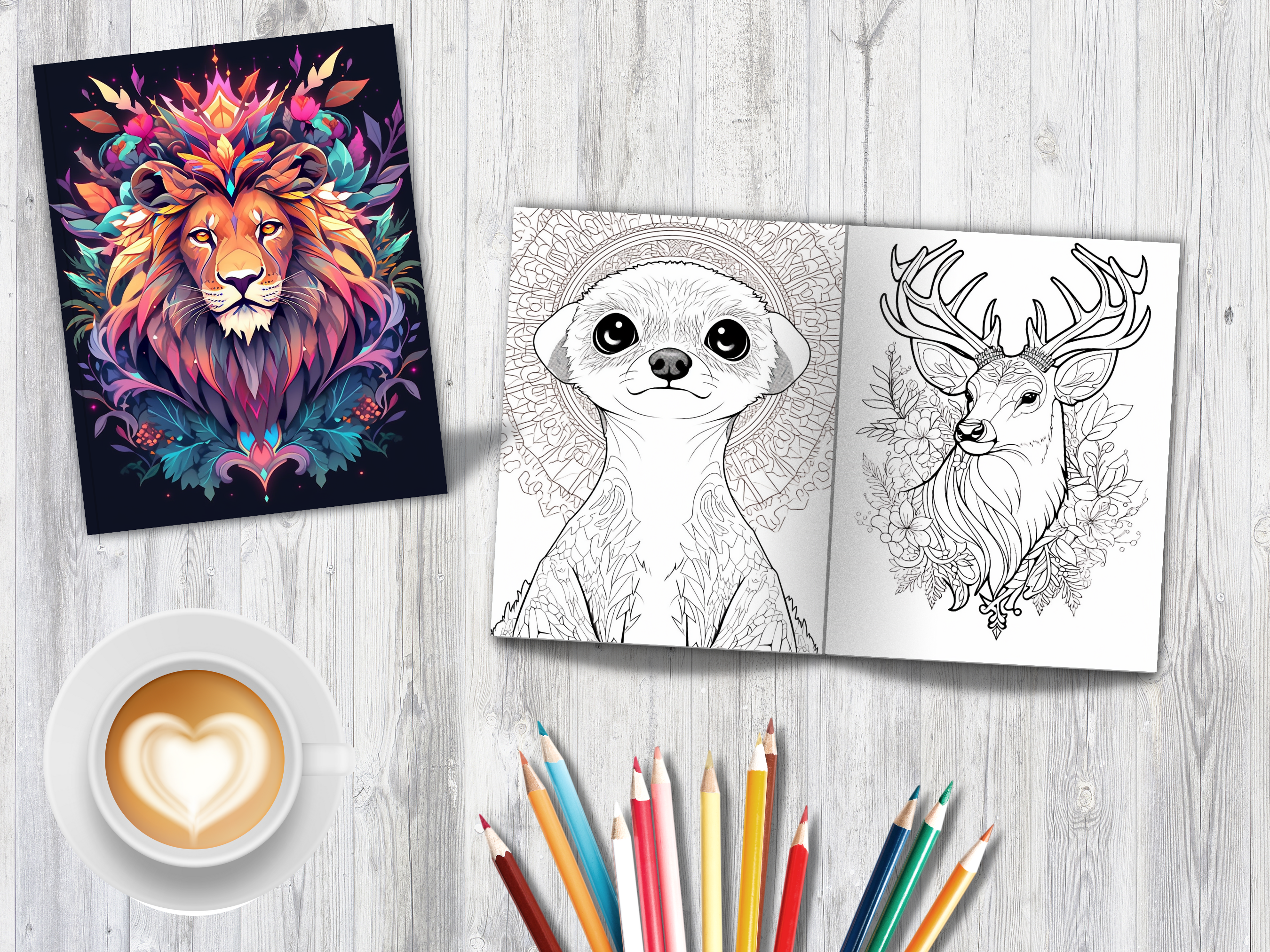 100 Animal Mandala Coloring Pages