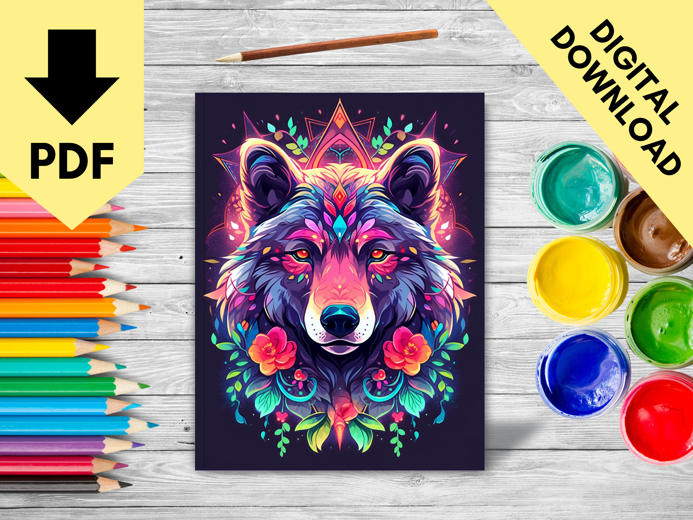 100 Animal Mandala Coloring Pages