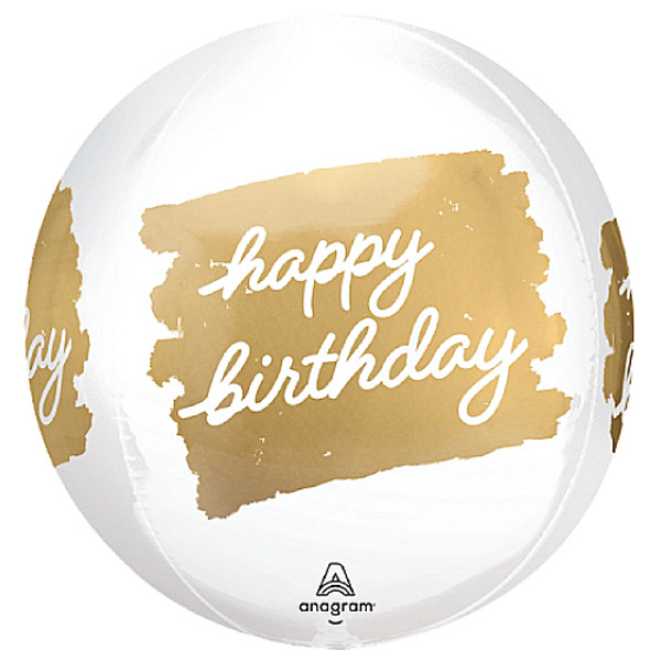 Gold Happy Birthday Foil Balloon