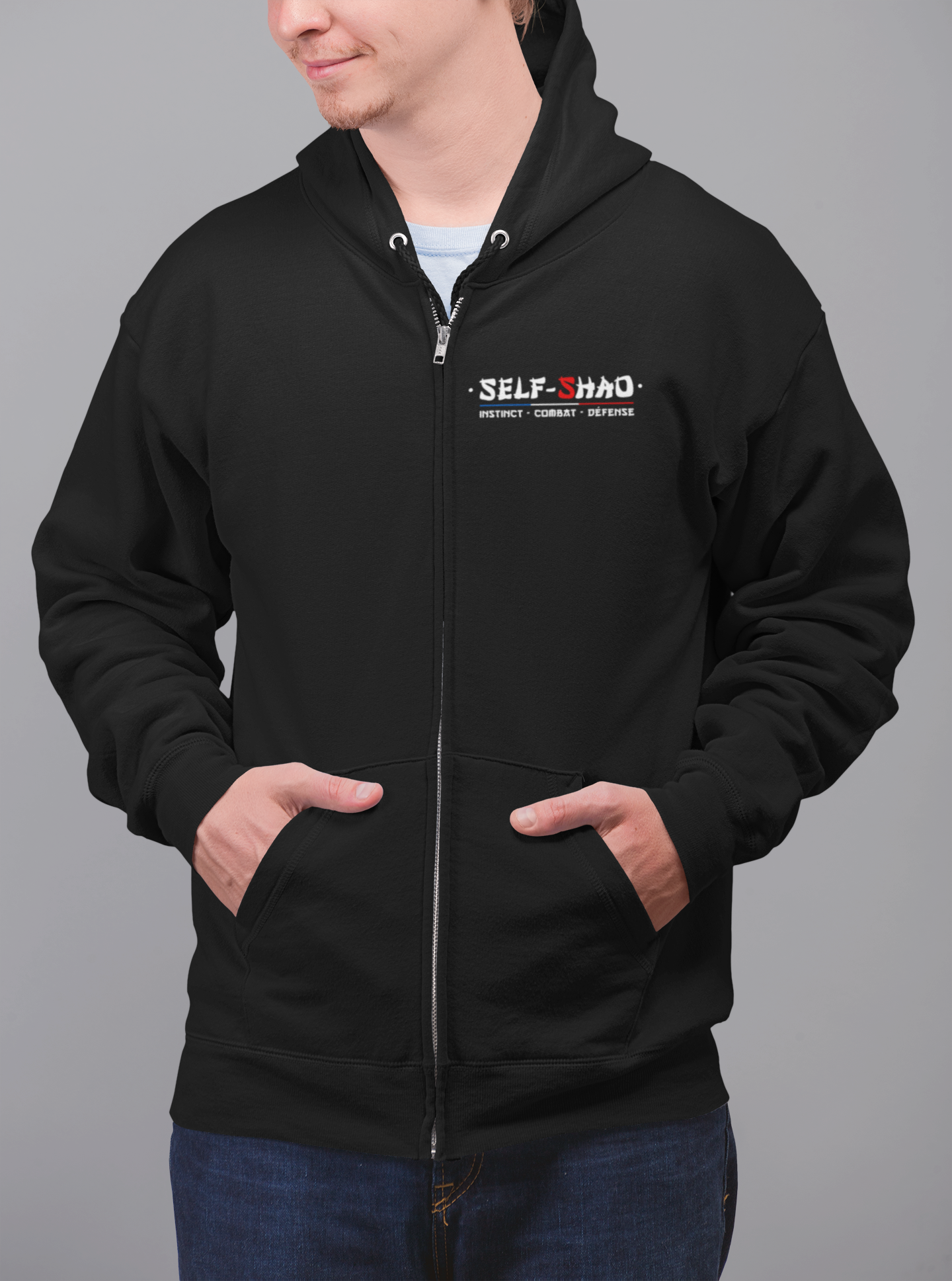 Veste zippée à capuche