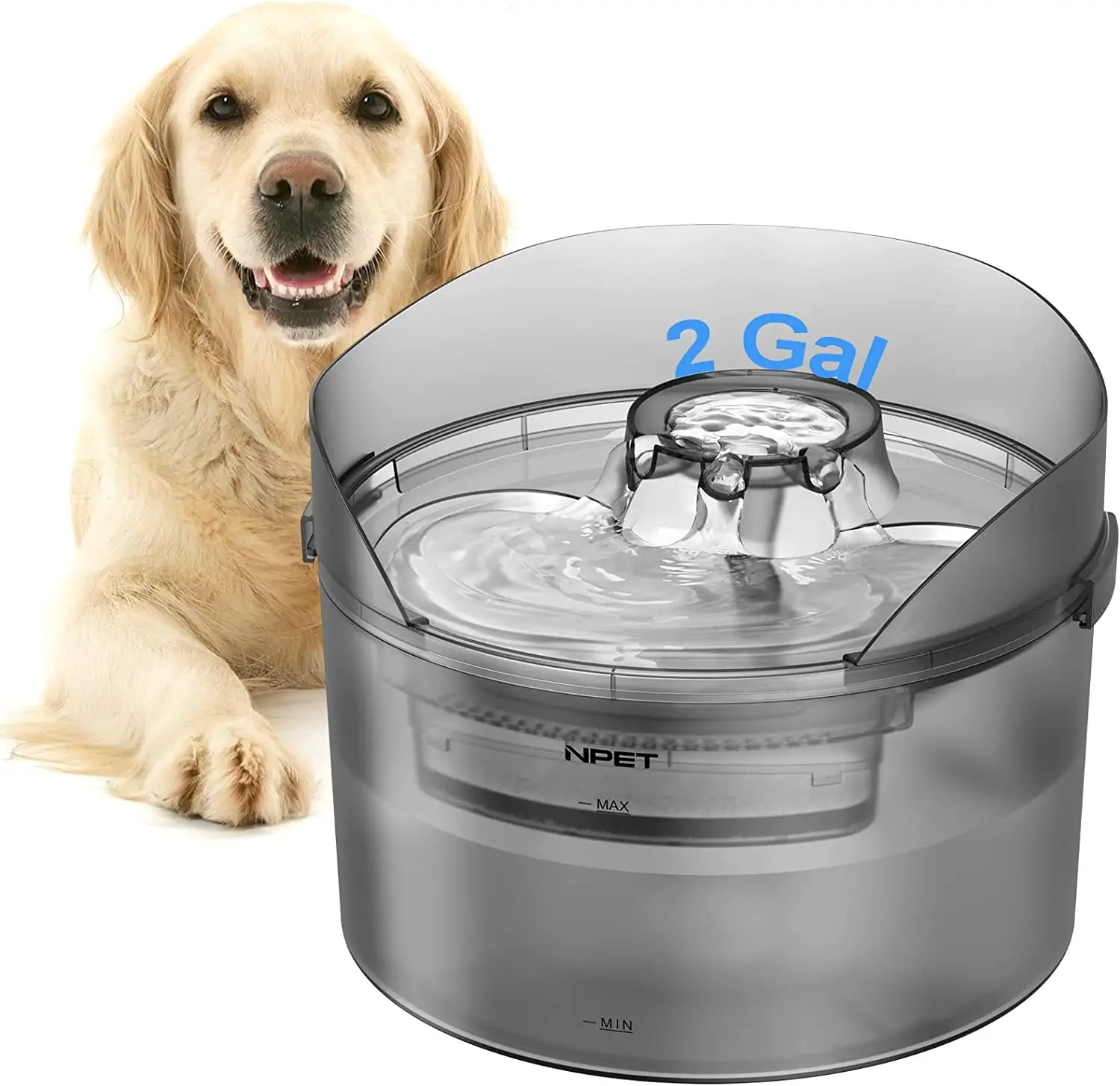 8L Automatic Pet Water Fountain with Splash Guard