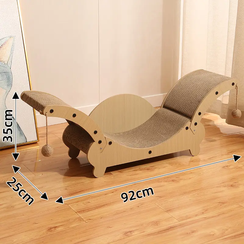 XXL Kratzspielplatz für Katzen aus Holz