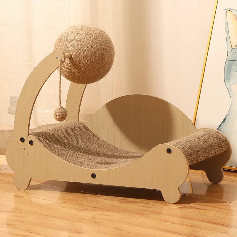 XXL Kratzspielplatz für Katzen aus Holz