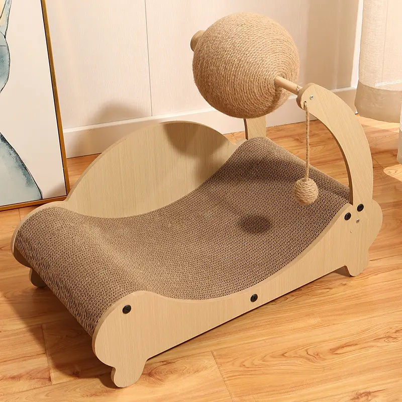 XXL Kratzspielplatz für Katzen aus Holz