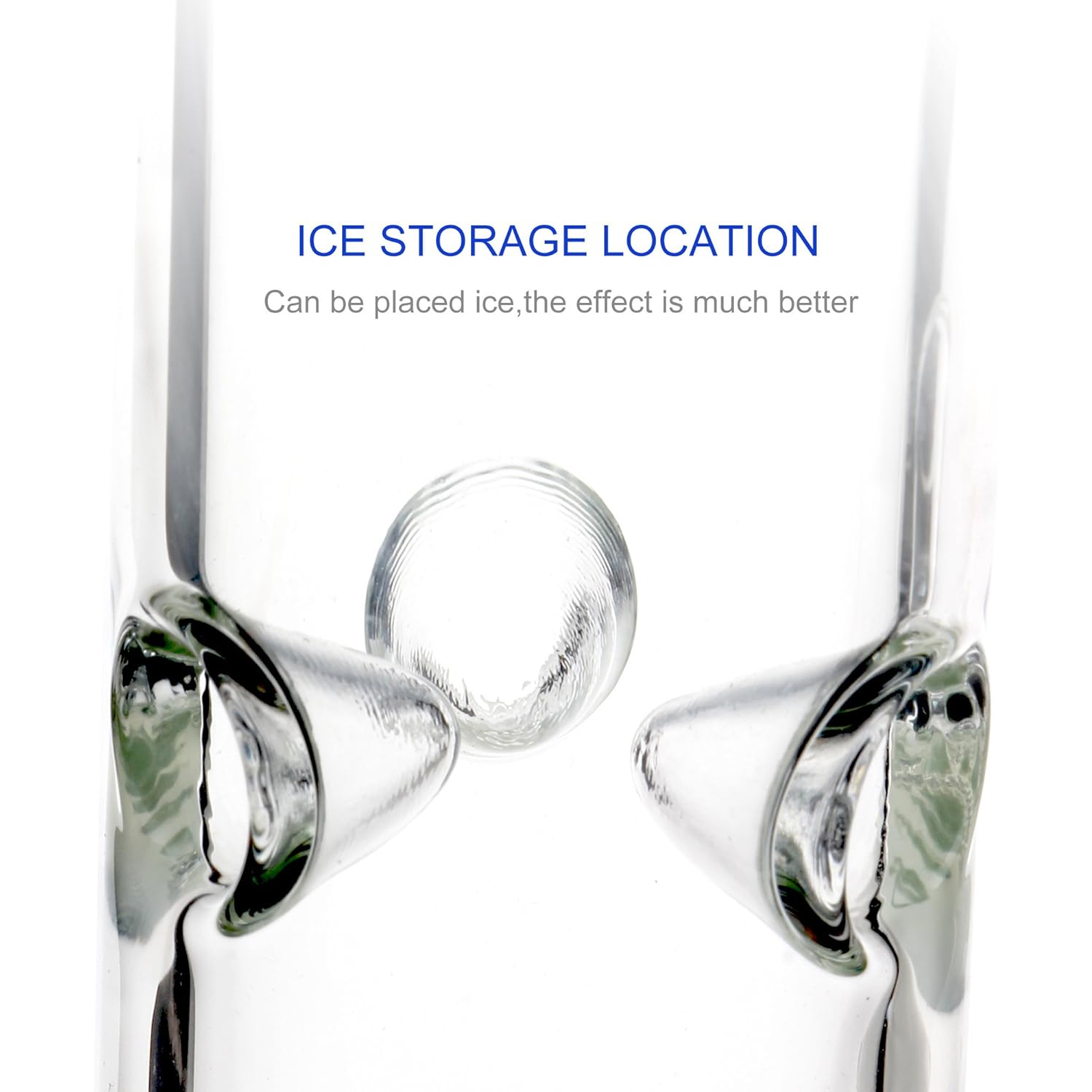 10.5in Straight Glass Bong Water Smoke Pipes