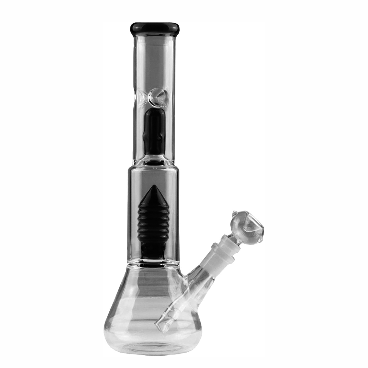 30cm Tall Glass Bong with 2 Percolator