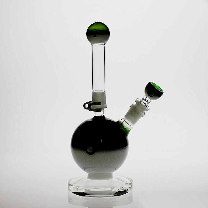 10cm Height Green Round Water Smoke Pipe