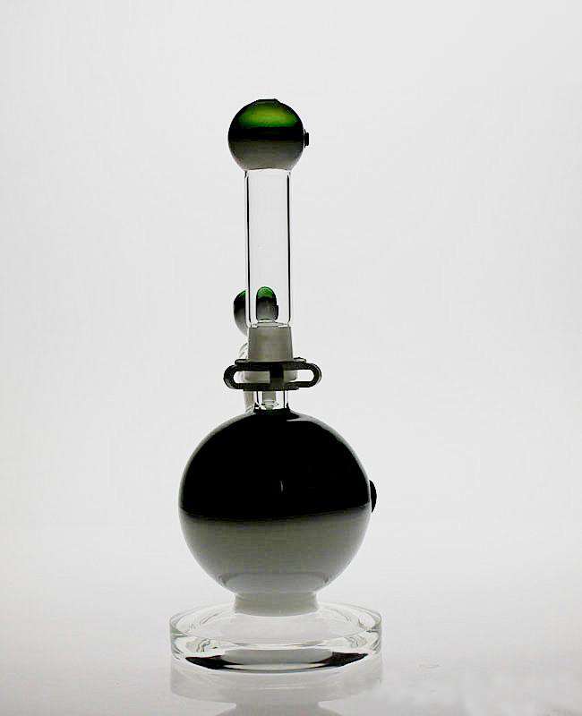 10cm Height Green Round Water Smoke Pipe