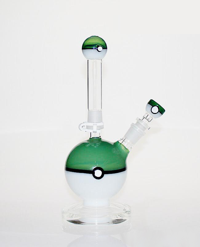 10cm Height Green Round Water Smoke Pipe