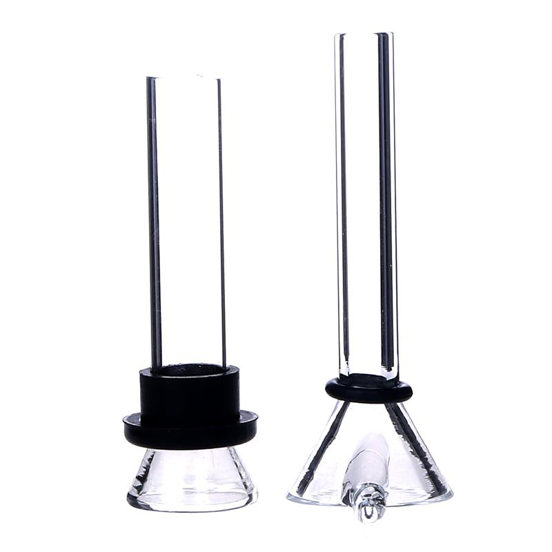 Double-layer Glass Smoking Bowl Lenght 6.35/7.5/8/9 cm for Glass Bong Water Pipe 