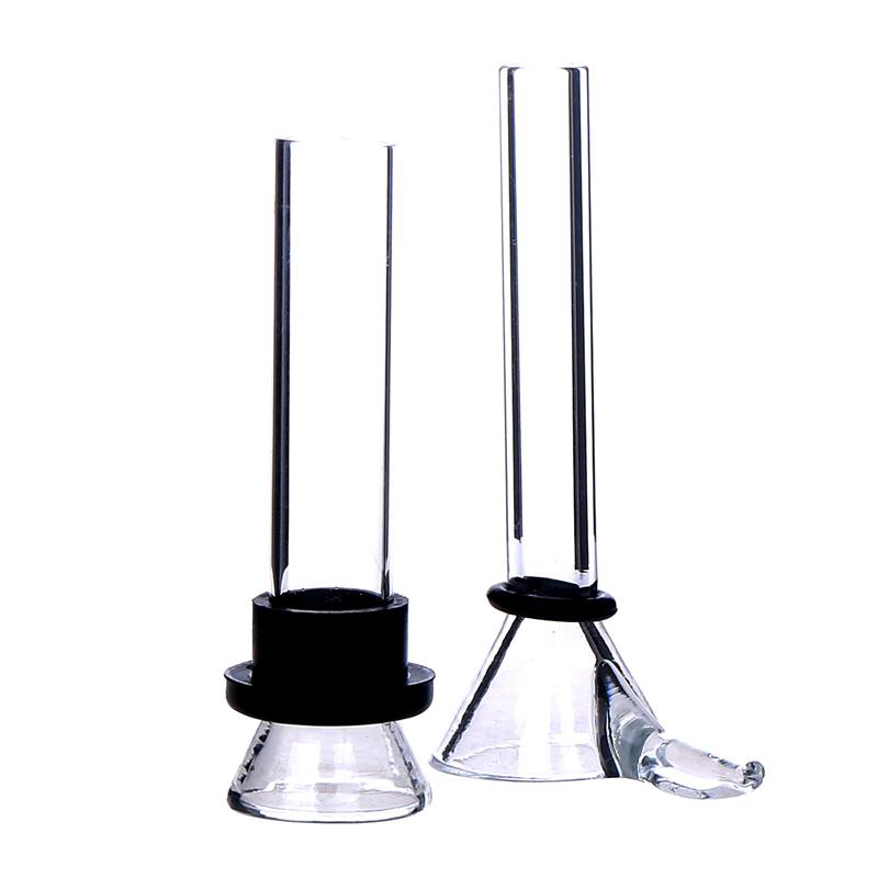 Double-layer Glass Smoking Bowl Lenght 6.35/7.5/8/9 cm for Glass Bong Water Pipe 