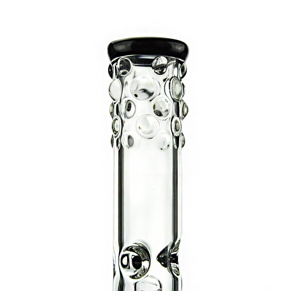 45cm 10 Arm Tree Perc Glass Bongs With Wide Flared Base Water Shield 18.8mm
