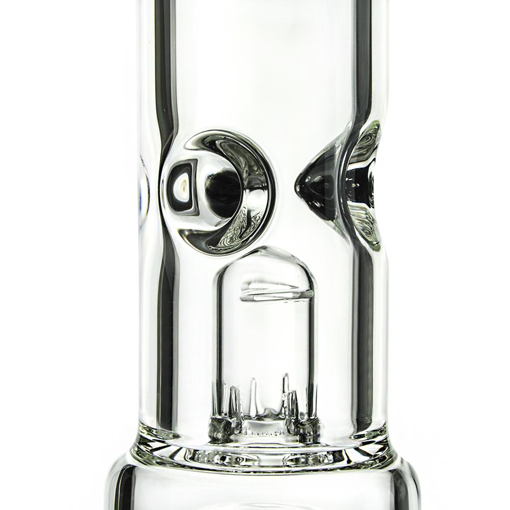 45cm 10 Arm Tree Perc Glass Bongs With Wide Flared Base Water Shield 18.8mm