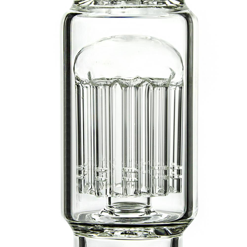 45cm 10 Arm Tree Perc Glass Bongs With Wide Flared Base Water Shield 18.8mm