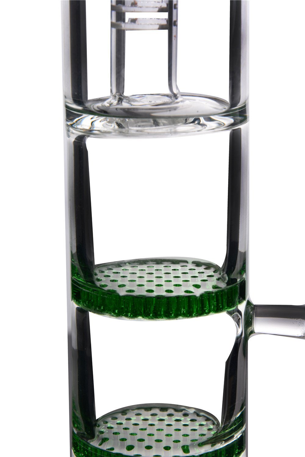 Green Glass Recycler Three Floors Perc With 18 mm Joint