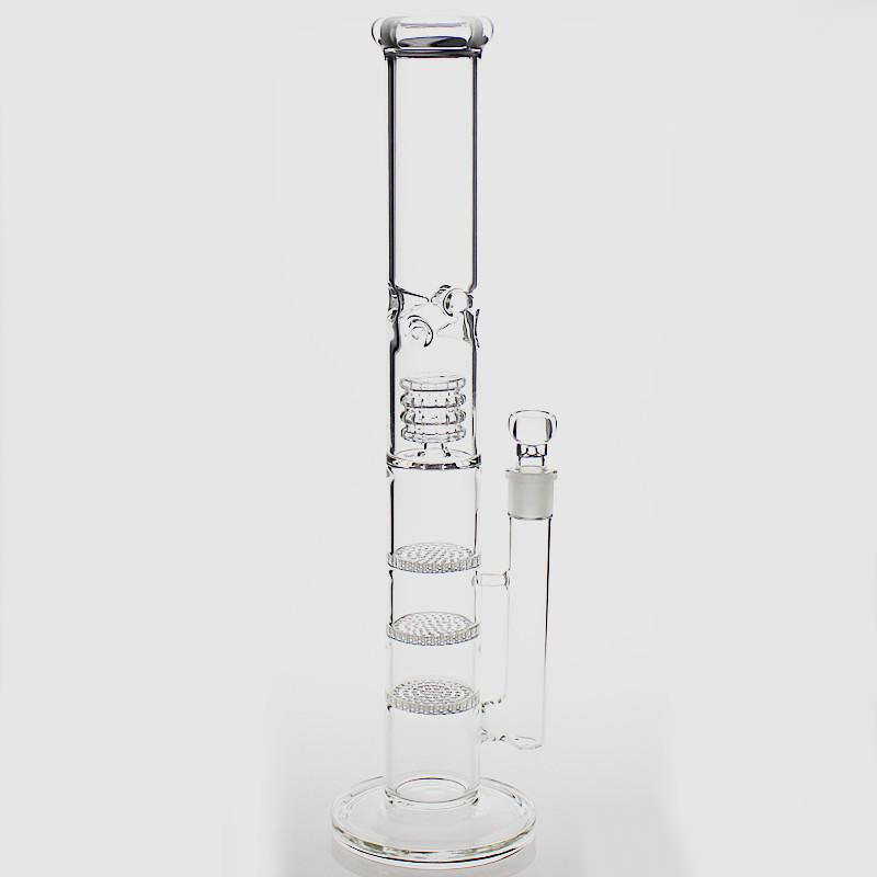 43cm Height Glass Water Smoke Bong Pipe 