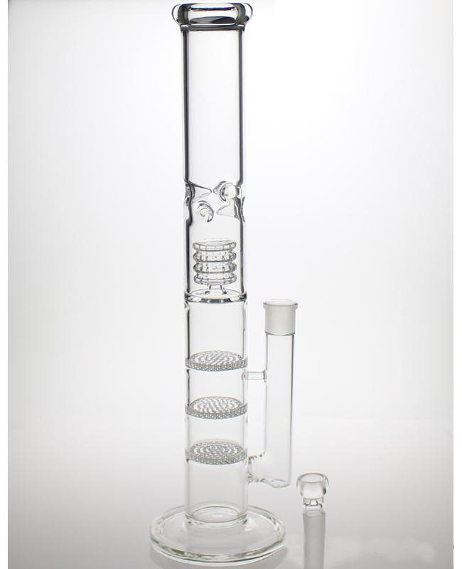 43cm Height Glass Water Smoke Bong Pipe 