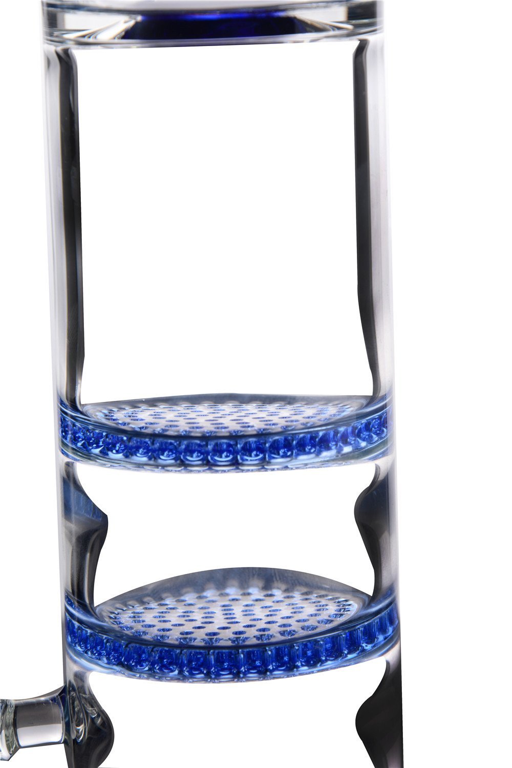 High Quality 15.3 inches Height Glass Bong Pipe with 18 mm Joint Recycler